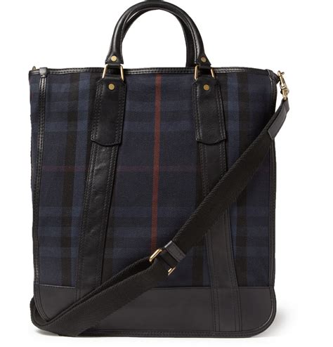 burberry plaid bag blue